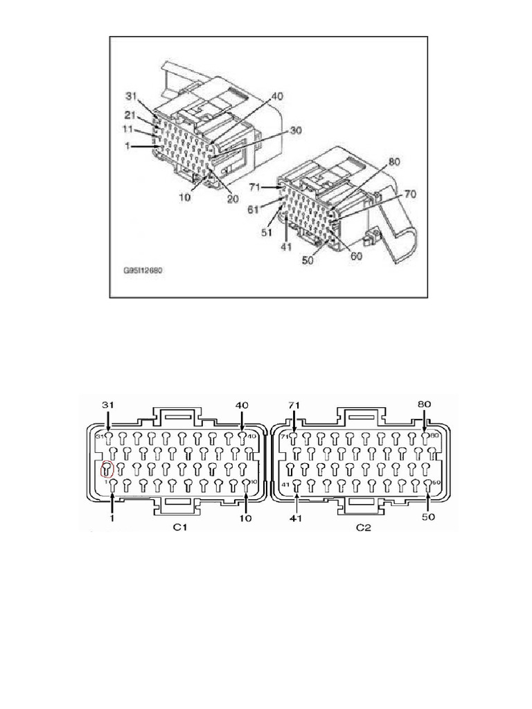 Description des broches PCM 40 pin | PDF | Injection (moteur) | Allumage