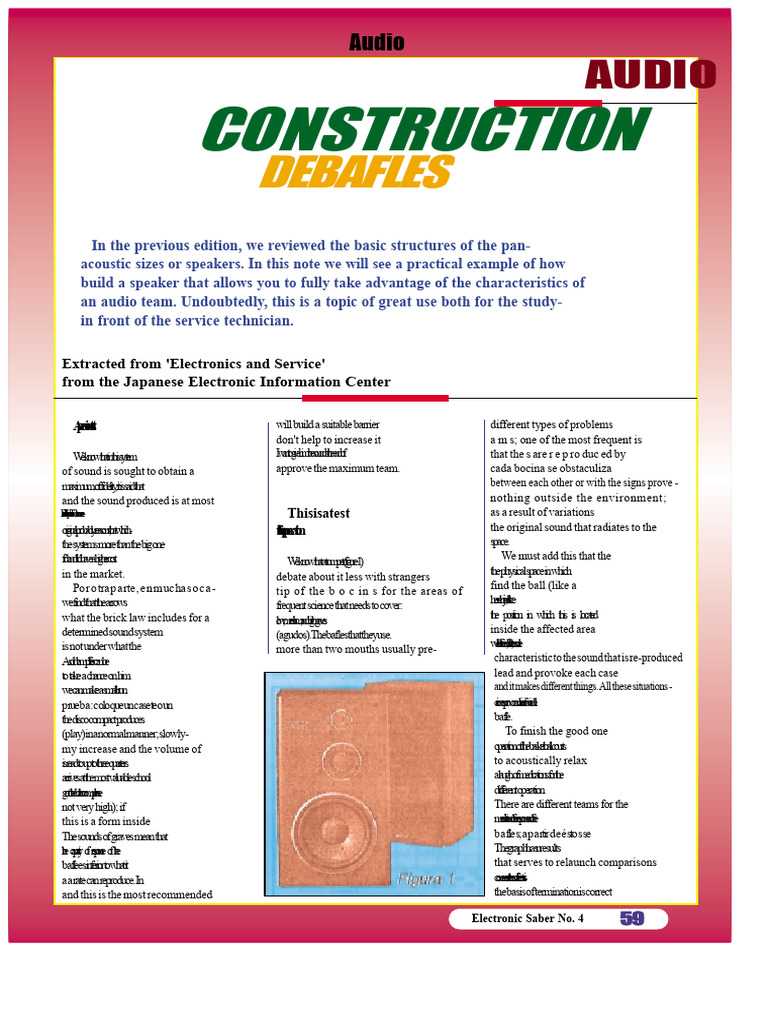 Speaker Construction and Acoustics Guide | PDF | Loudspeaker | Audio ...