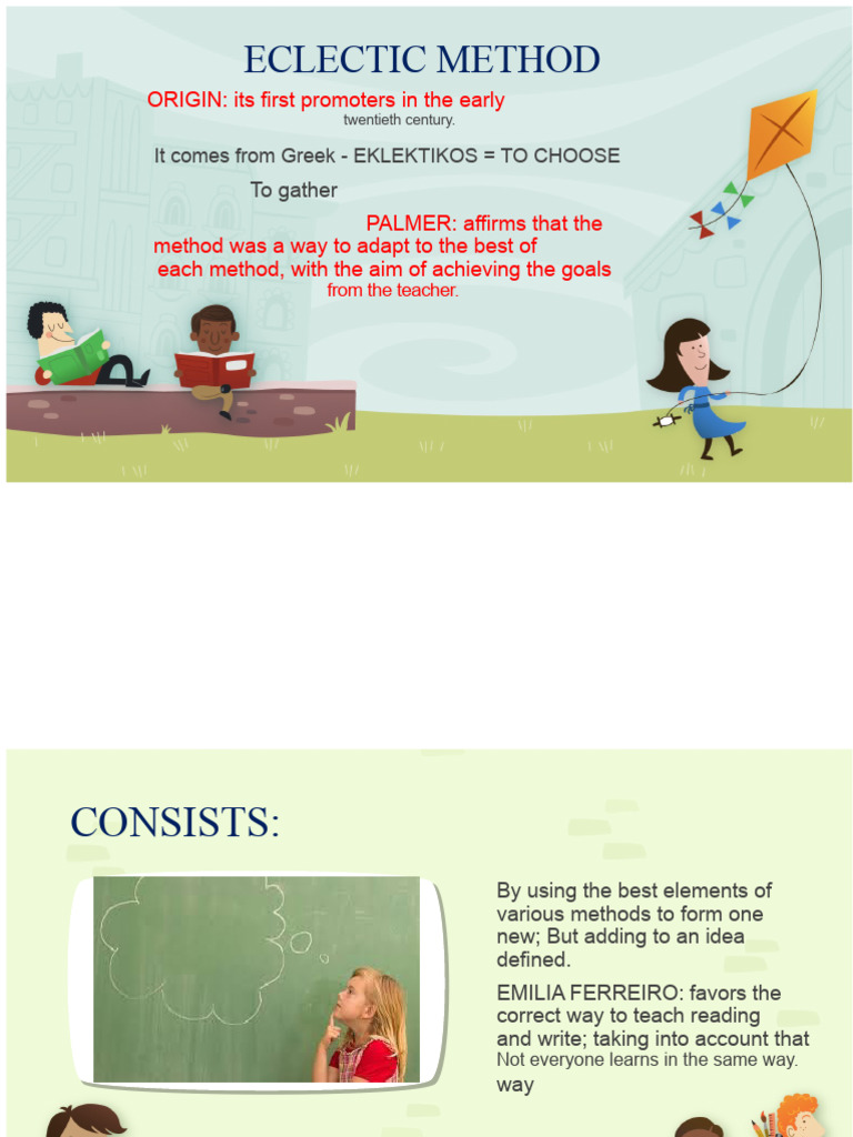 Understanding the Eclectic Method in Education | PDF | Writing | Literacy