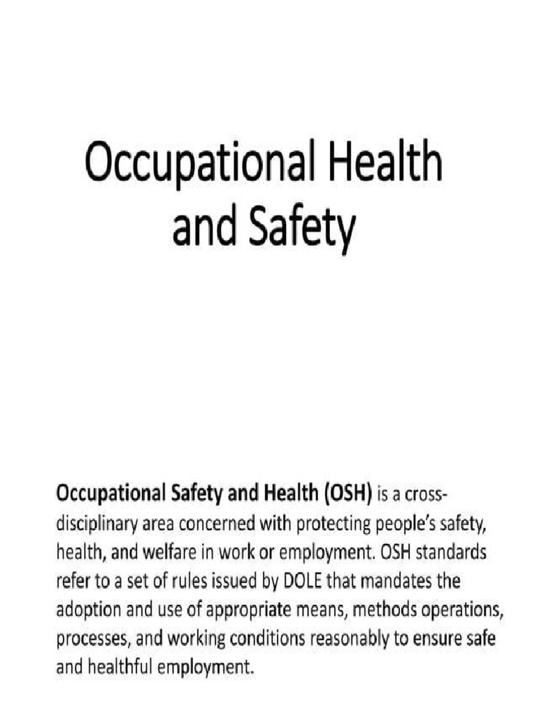 OSH | PDF