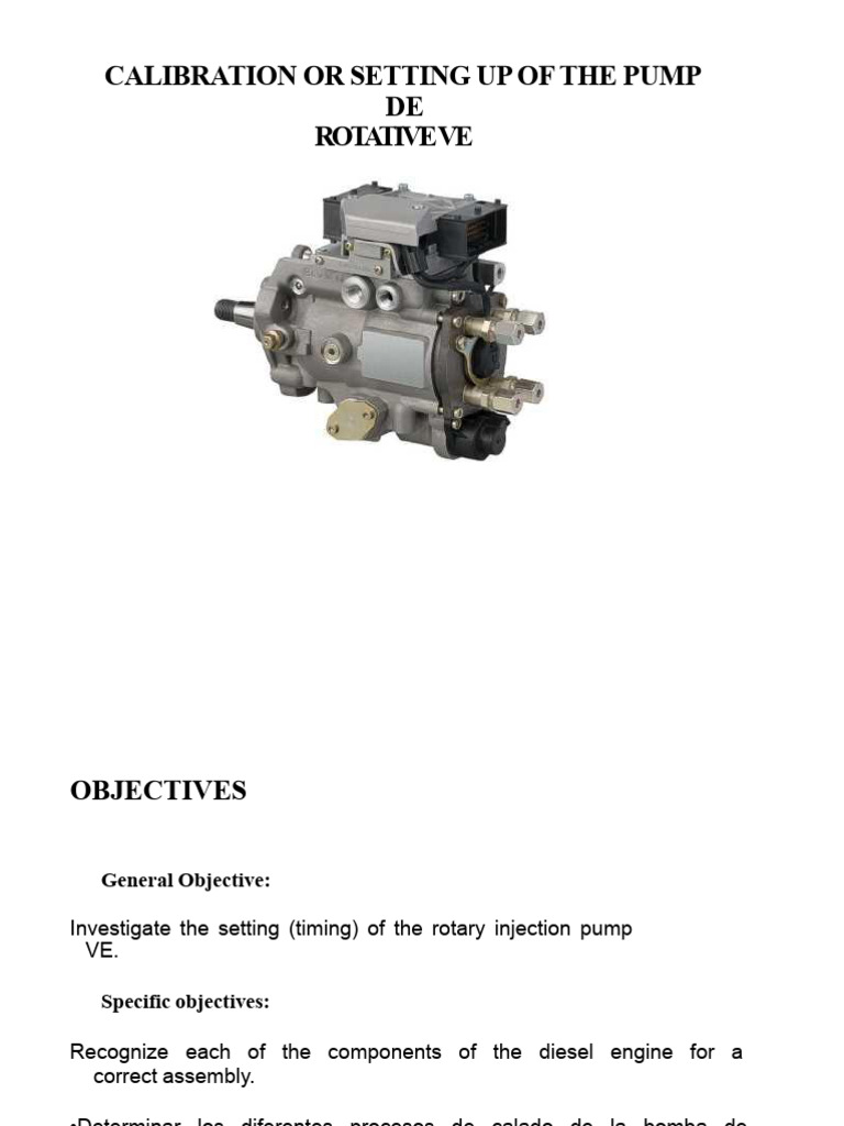 Rotary Pump Assembly - VE | PDF | Fuel Injection | Engines