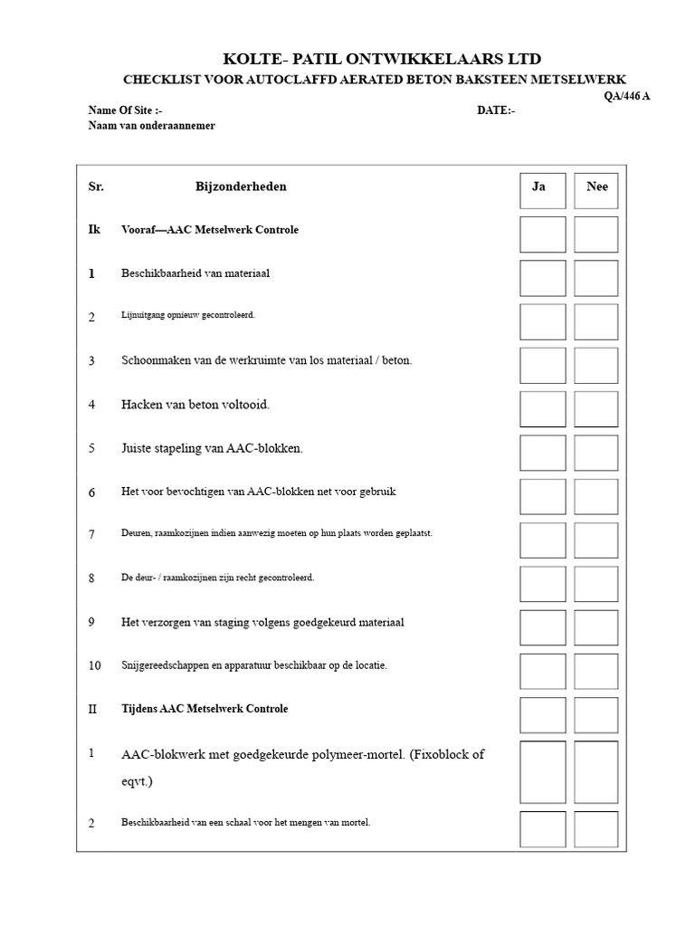 14 A Checklists - AAC | PDF