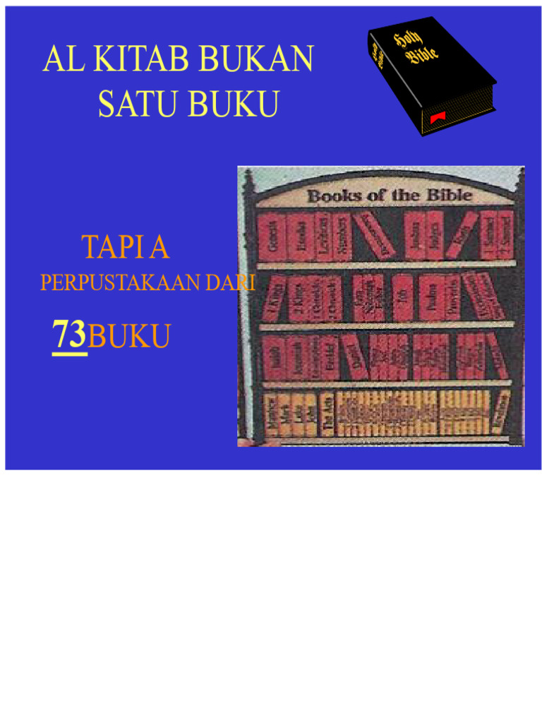 Sejarah dan Struktur Alkitab | PDF