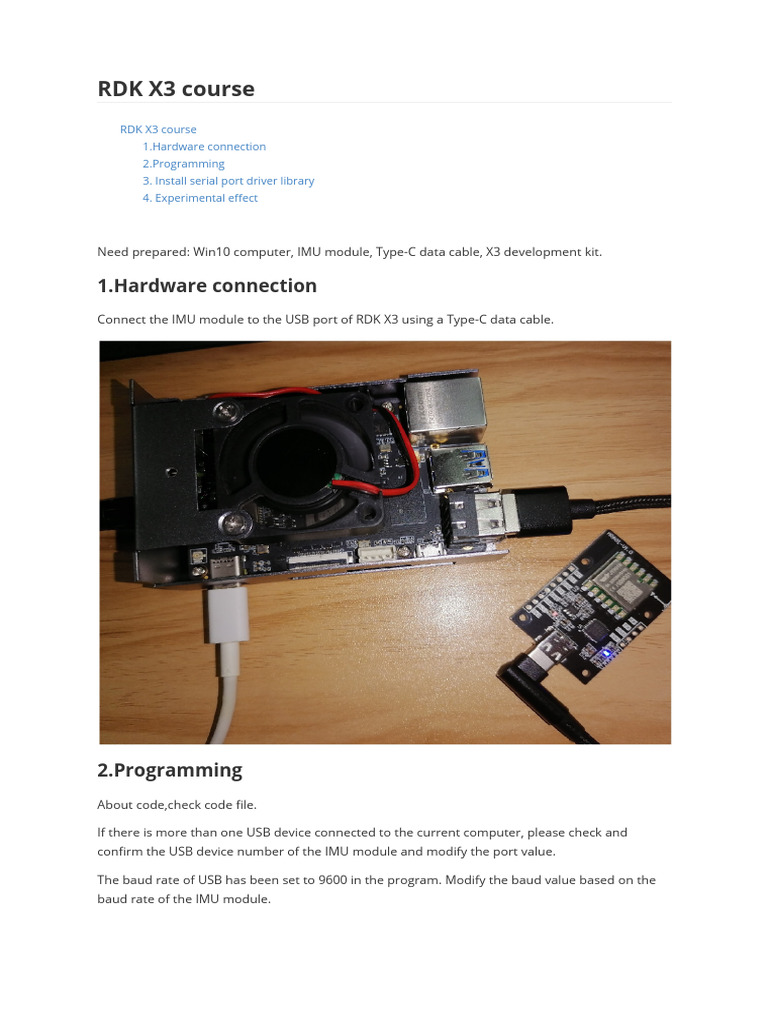 RDK X3 Course | PDF