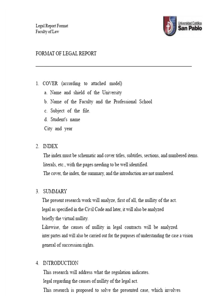 Legal Report Format Guidelines | PDF | Intestacy | Justice