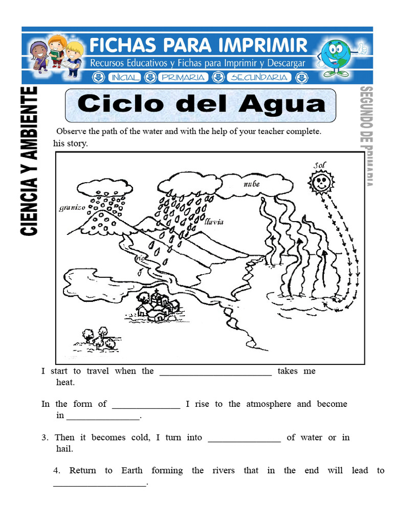 Water Cycle Worksheet For Second Grade | PDF
