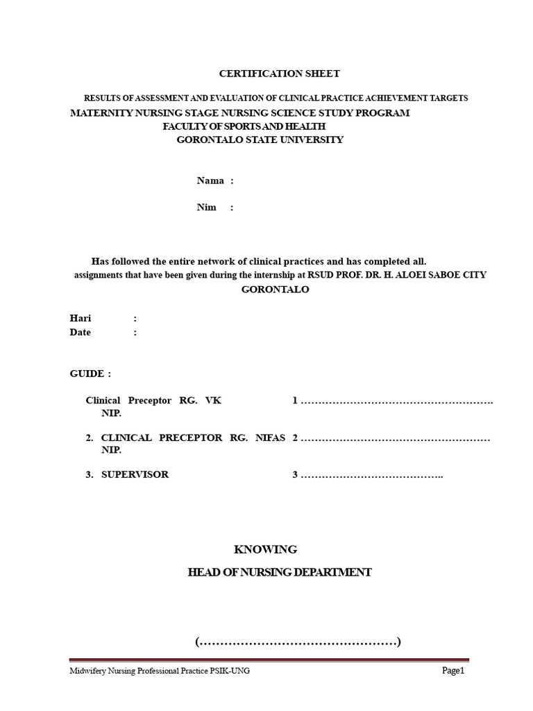 Maternity Nursing Clinical Practice Report | PDF | Childbirth | Uterus