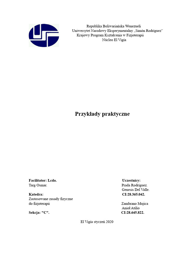 Przykłady Praktyczne! | PDF
