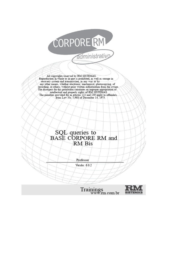 CORPORE RM SQL Training Overview | PDF | Databases | Relational Database
