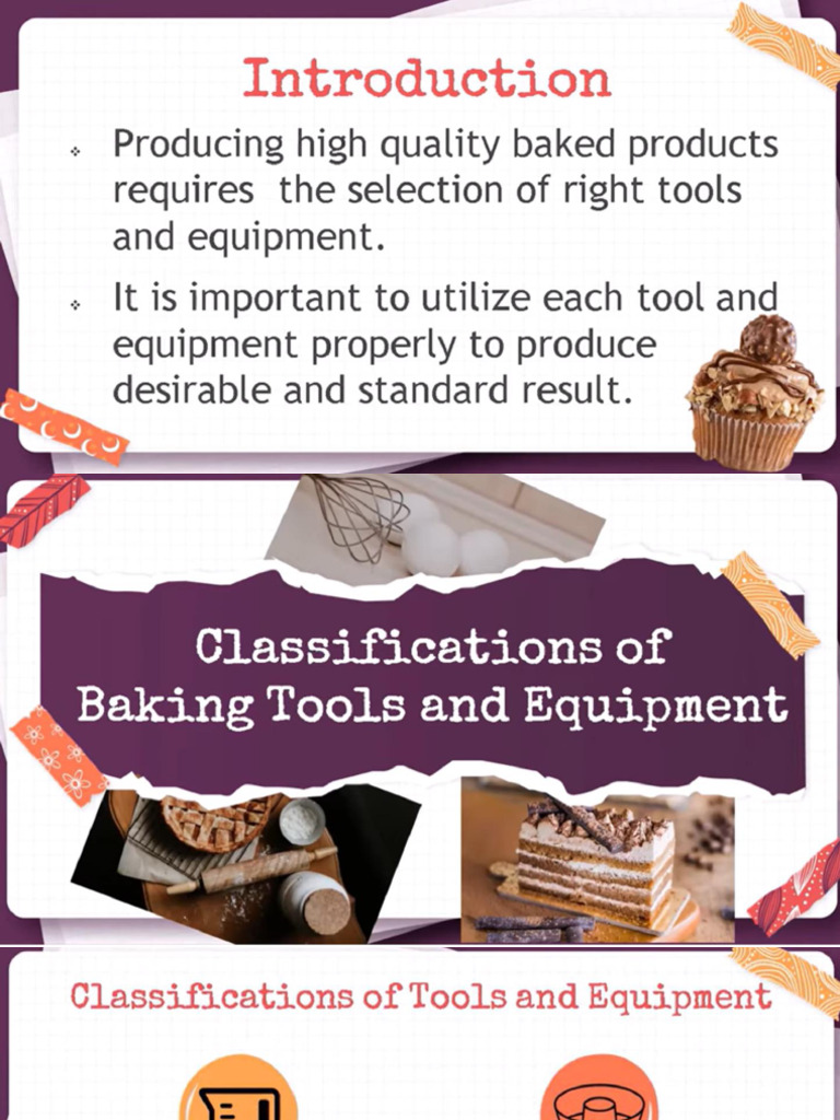 3 Baking Tools Equipment and Their Uses and Functions | PDF
