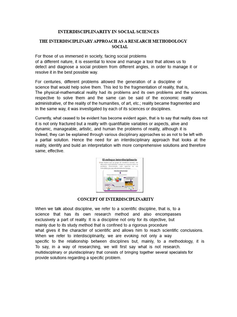 Interdisciplinary Research in Social Sciences | PDF ...