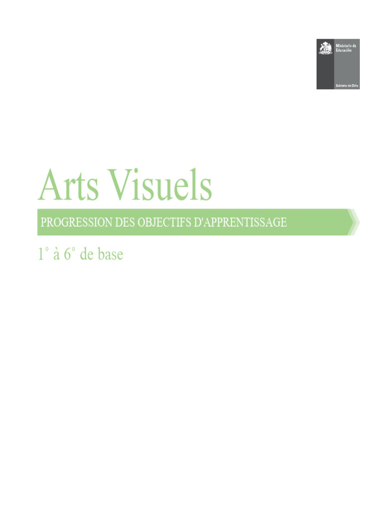 Progression des Objectifs en Arts Visuels | PDF | Recyclage | Arts