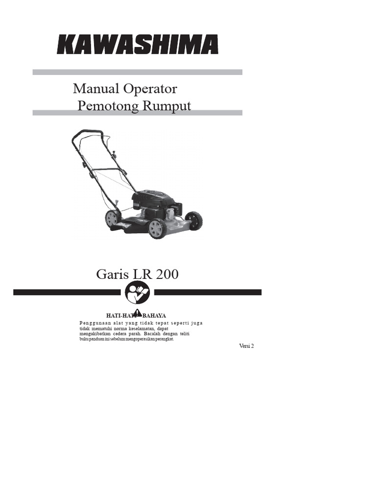 Manual Pemotong Rumput Garis LR 200 - V2 | PDF