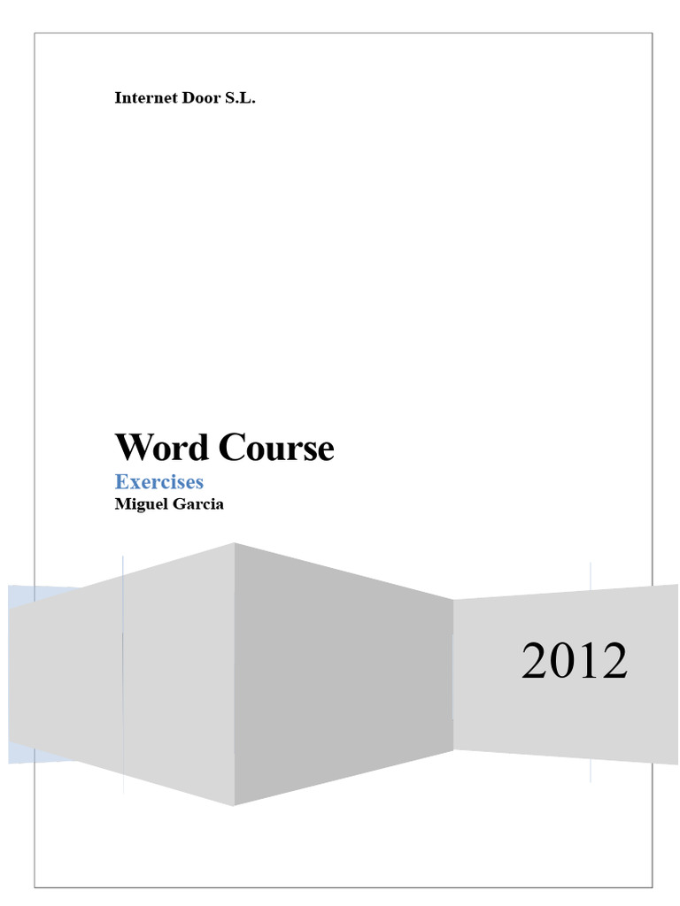 Word Processing Exercises Guide | PDF | Paragraph | Computer Keyboard