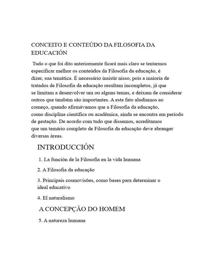 Filosofia da Educação: Conceitos e Temas | PDF | Pedagogia | Teoria