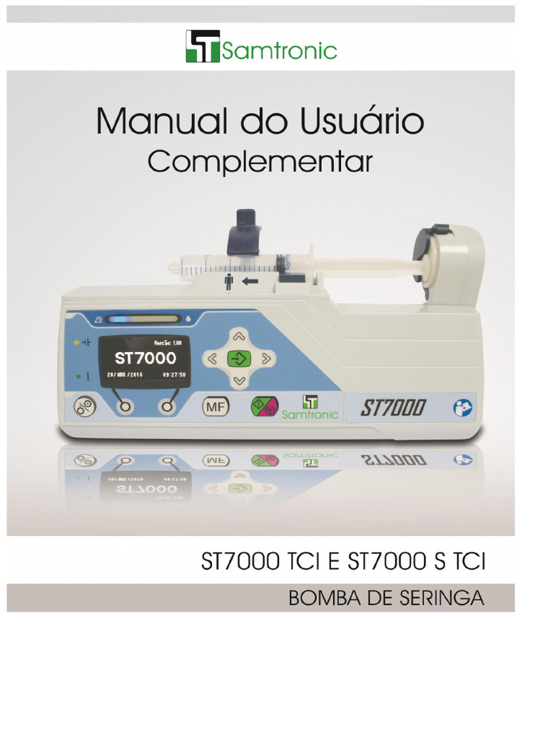 ST7000 TCI Syringe Pump User Manual | PDF | Intravenous Therapy | Drugs