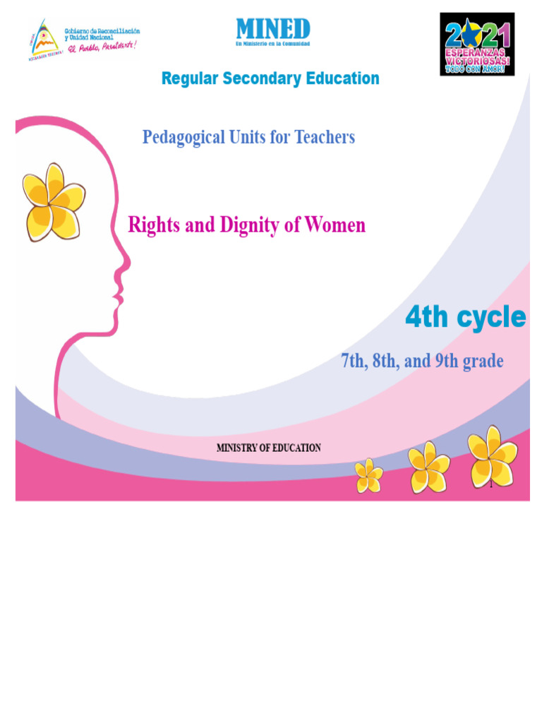 FOURTH PEDAGOGICAL UNIT REGULAR SECONDARY RIGHTS AND DIGNITY 7th To 9th ...