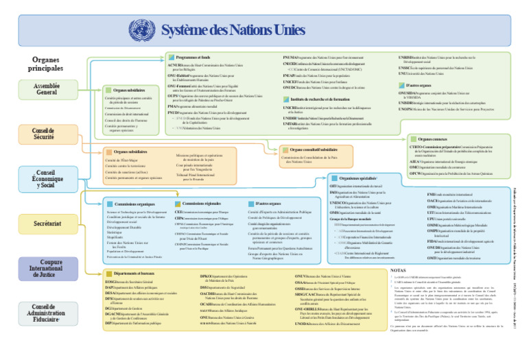 Organes et programmes de l'ONU | PDF | Nations unies | Relations ...