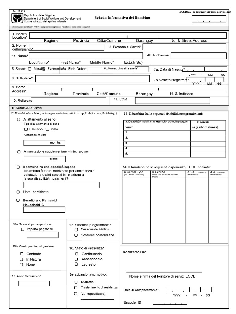 Eccd Child Profile Ver10042019 | PDF