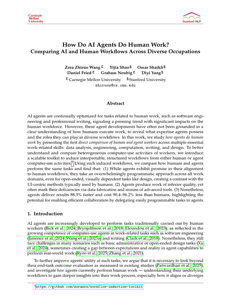 How Do AI Agents Do Human Work | PDF | Artificial Intelligence ...
