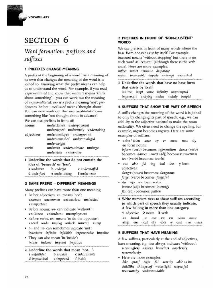 (Adv) Prefix and Suffix | PDF