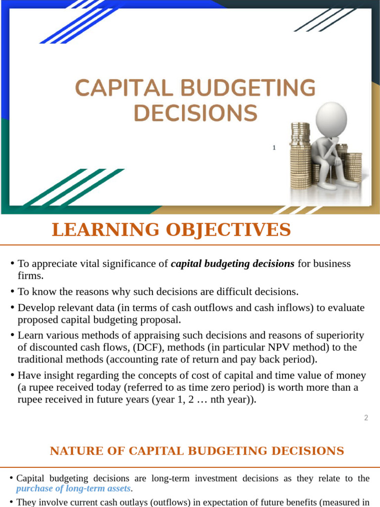 Capital Budgeting Decisions Explained | PDF | Internal Rate Of Return ...