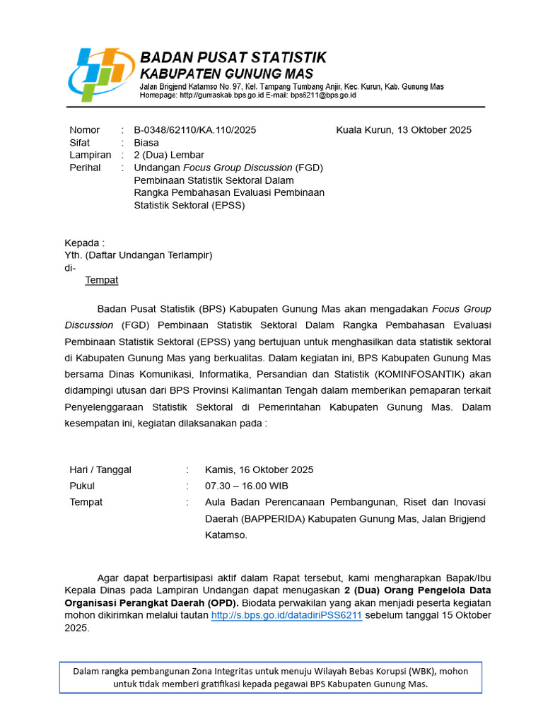 Undangan FGD | PDF