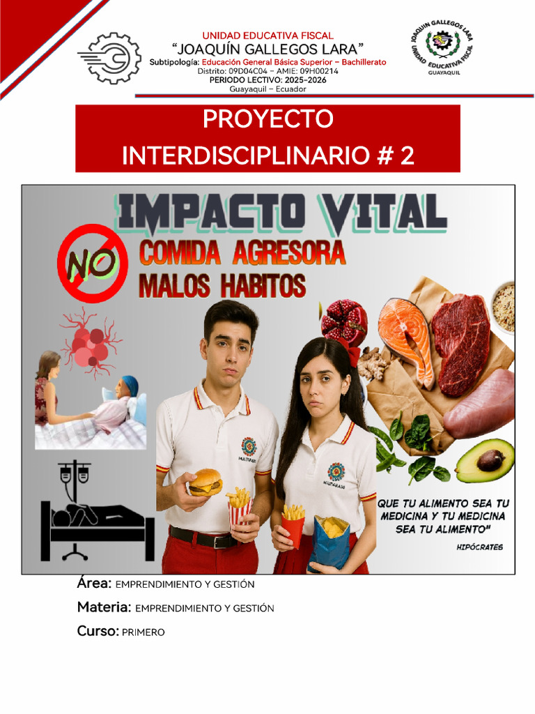 Proyecto de Emprendimiento y Gestión Trimestre 2 | PDF