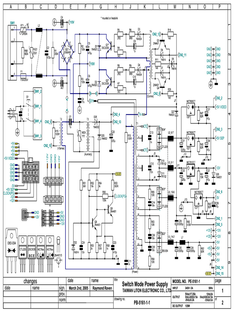 A3000 PSU Schematic | PDF