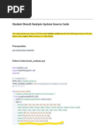 Student Marks List and Statistics Analysis | PDF