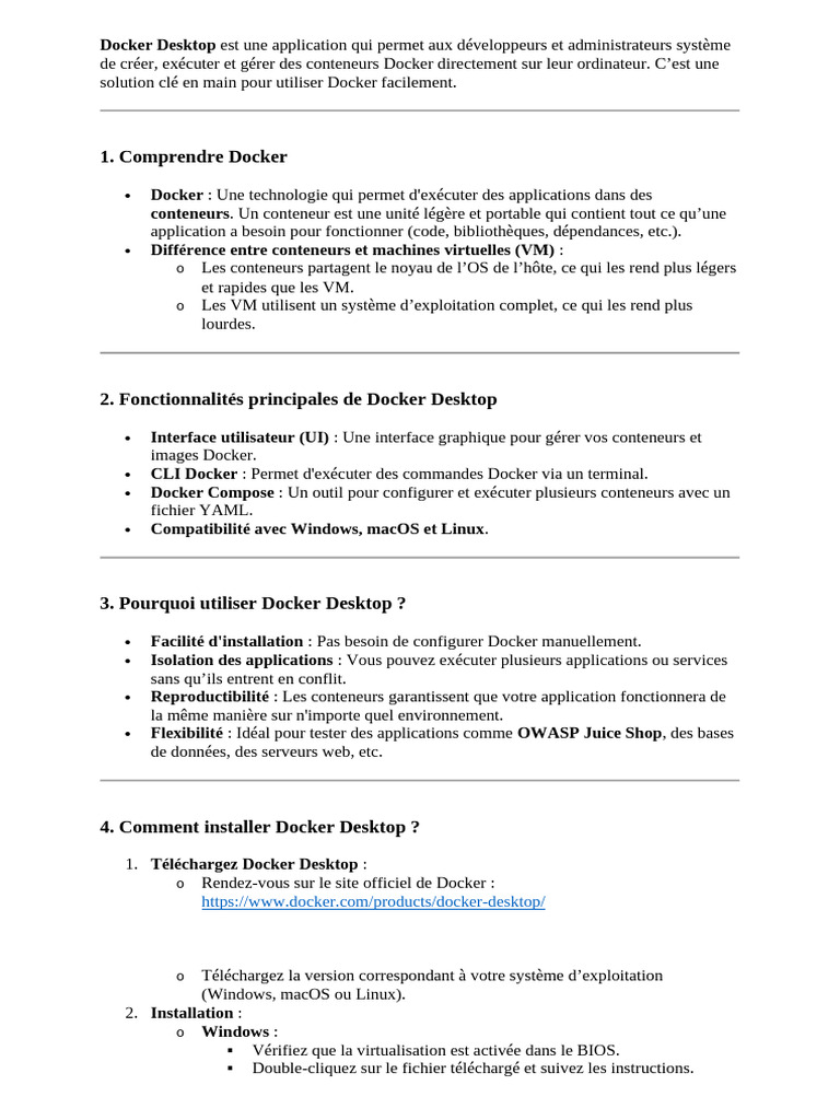 Guide complet sur Docker Desktop | PDF | Technologie de système d ...