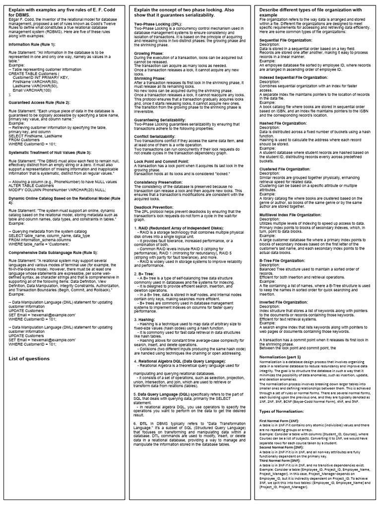 Dbms Micro | PDF | Database Index | Databases