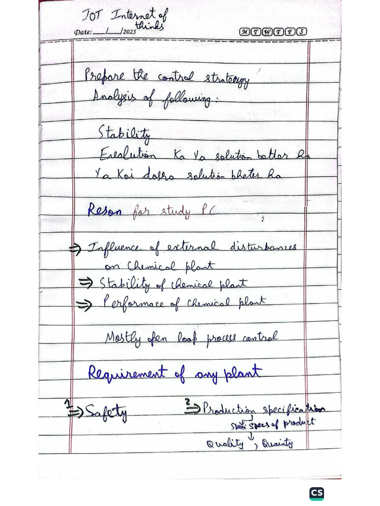 Process Control Notes | PDF