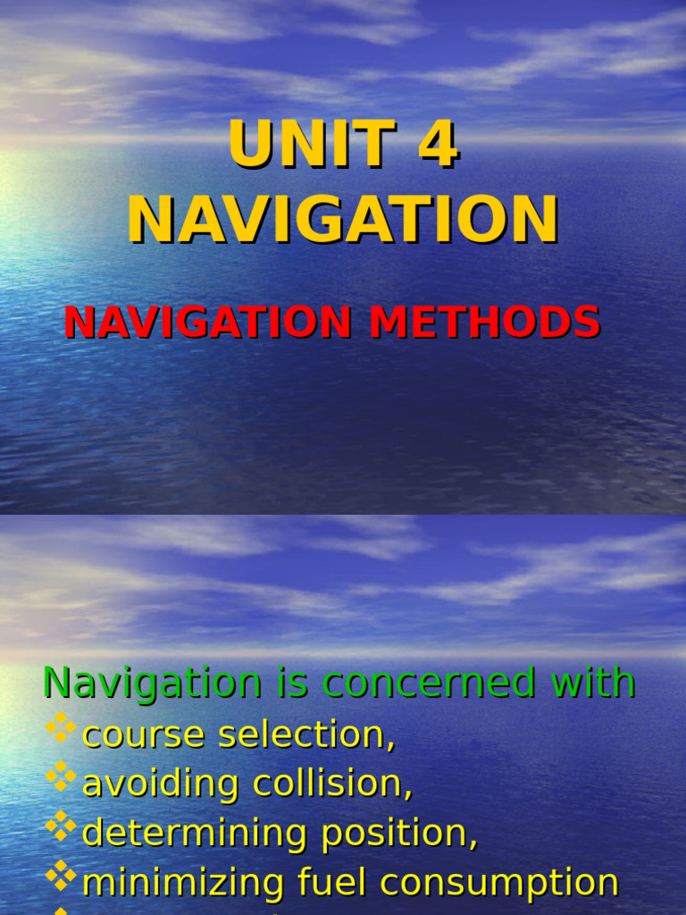 Unit 4 Navigation Methods | PDF | Navigation | Radio Technology