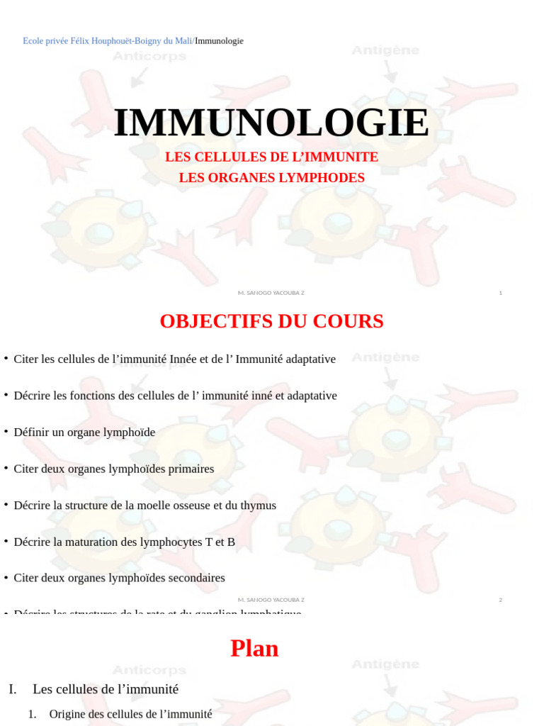 Cellules et organes de l'immunité | PDF | Système immunitaire | Macrophage