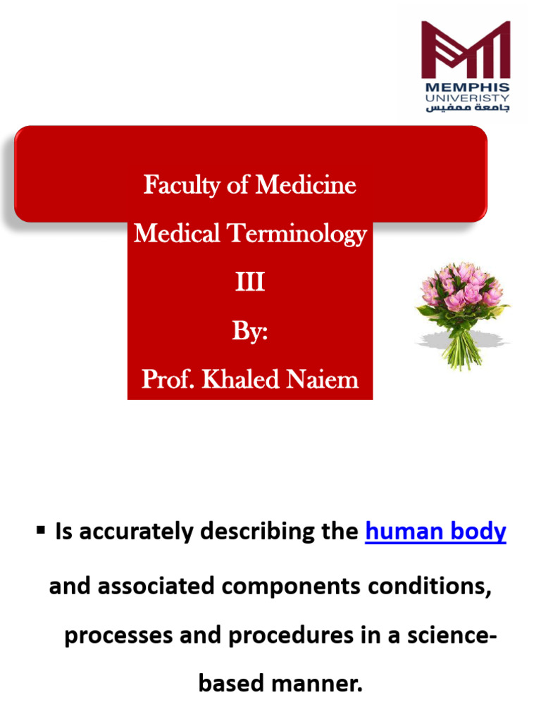 Medical Terminology Basics Explained | PDF | Medical Specialties ...