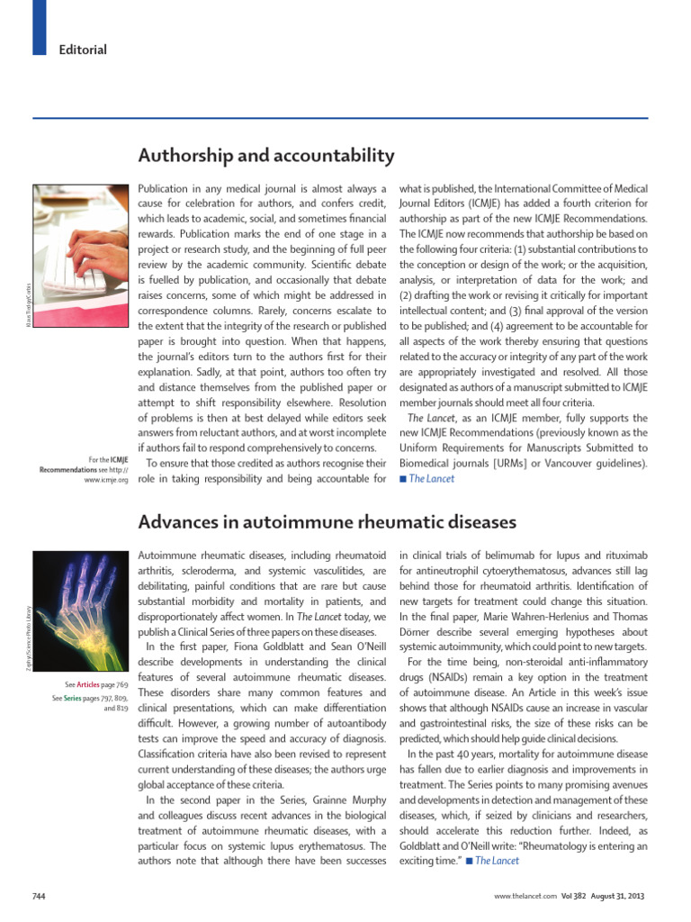 PIIS0140673613618164 | PDF | Autoimmune Disease | Arthritis
