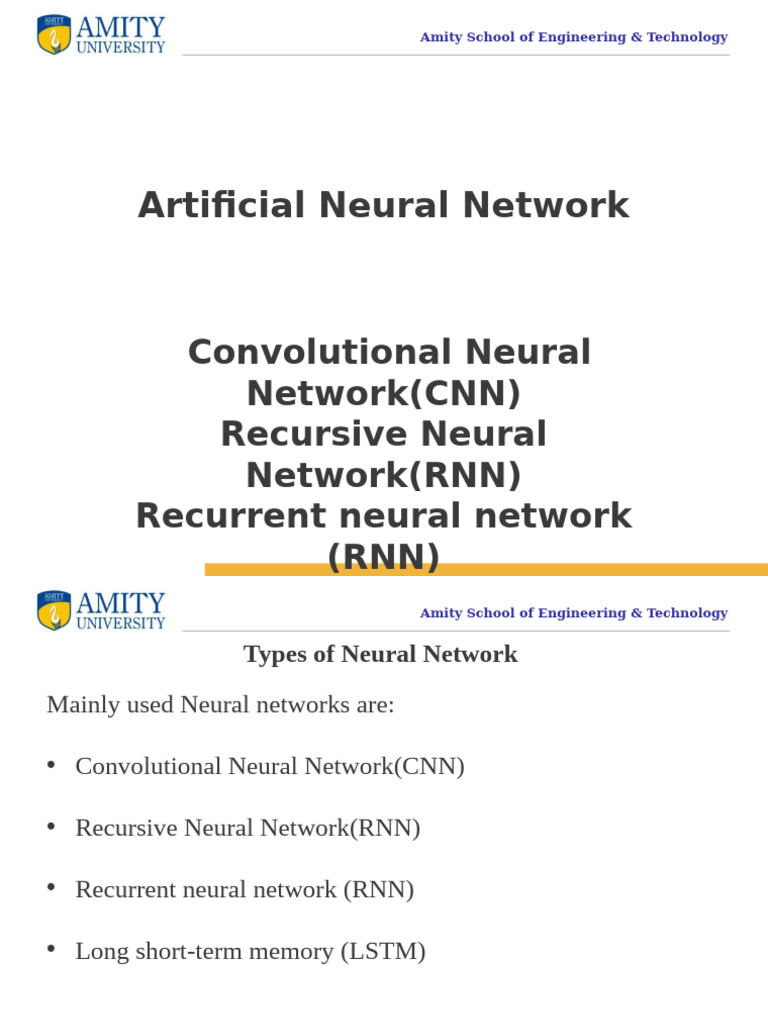 Types of Neural Networks Explained | PDF | Networks | Cognitive Science