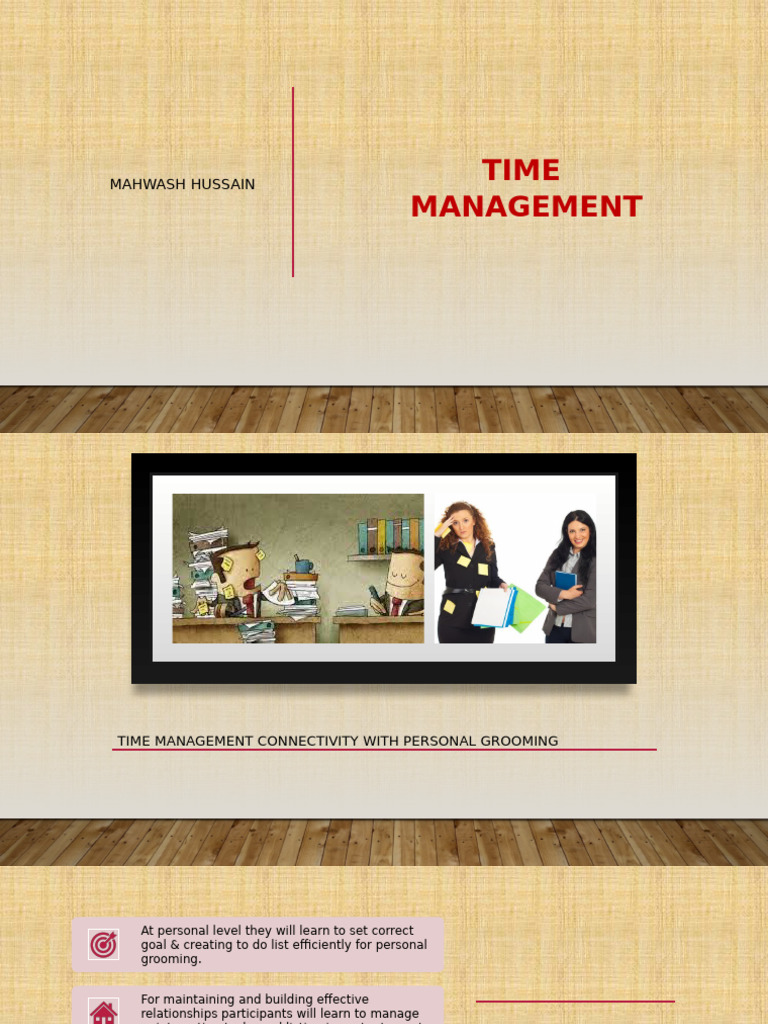 Slides For Time Management | PDF | Time Management | Professional Skills