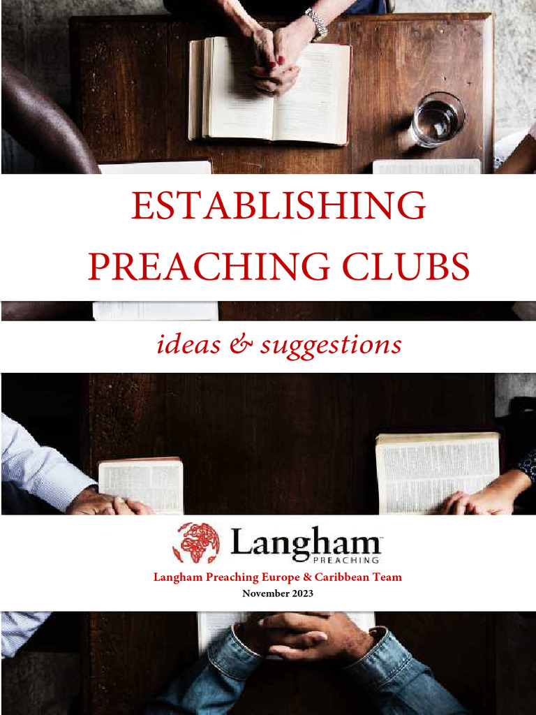 Establishing Preaching Clubs Guide | PDF | Acts Of The Apostles | Sermon