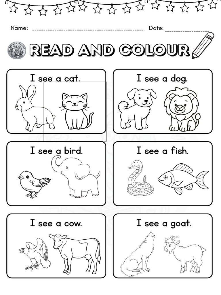 Read and Color: Fun Activity Sheets | PDF