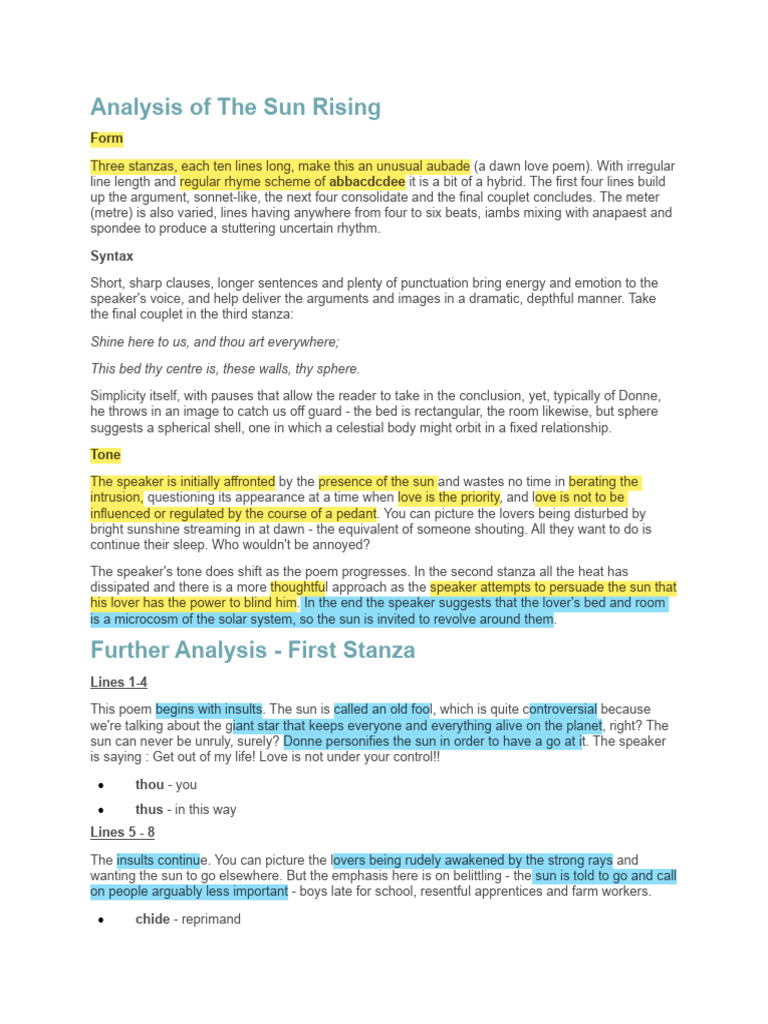 Analysis of 