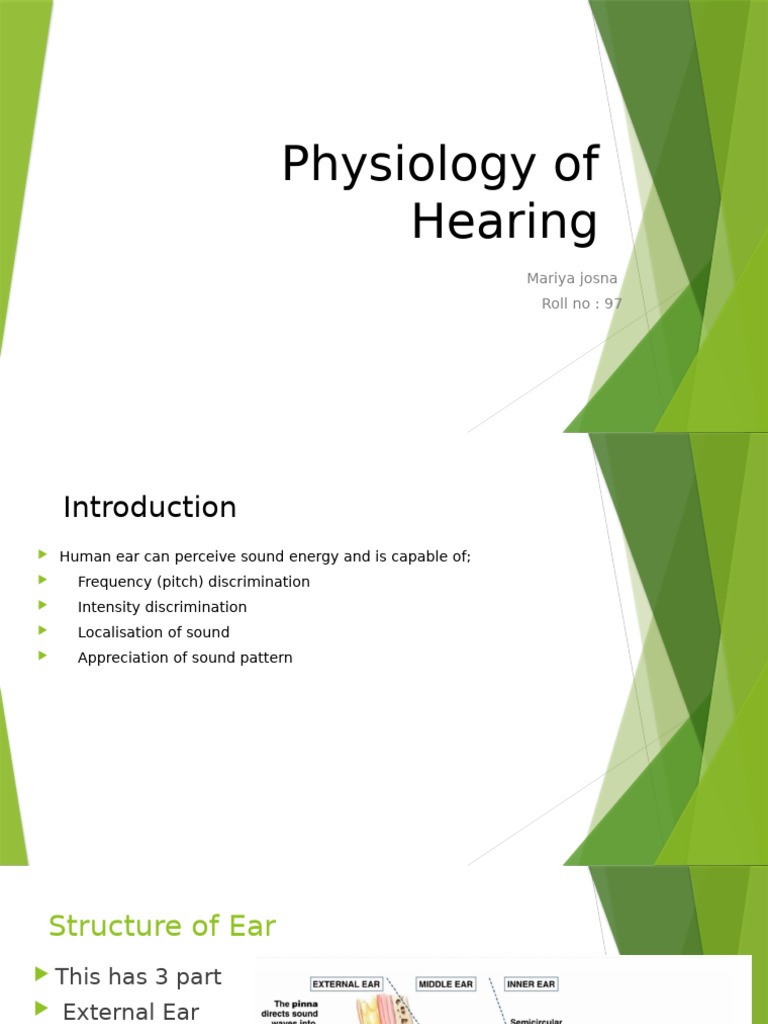 Understanding Ear Physiology and Hearing | PDF | Ear | Auditory System