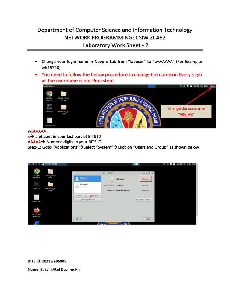 2022wa86009 Net Progam Lab2 | PDF | Software Development | Computer ...