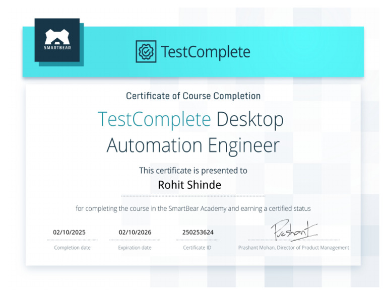 Certificate | PDF