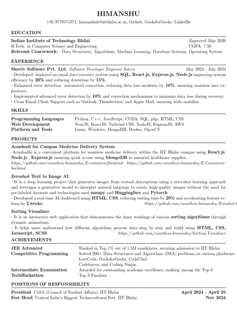 Himanshu | PDF | Artificial Intelligence | Intelligence (AI) & Semantics