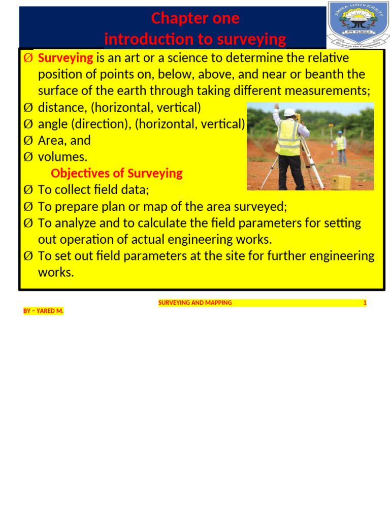 SURVEYING CHAPTER ONE , SURVEYING PPt (6)_convert_convert | PDF ...