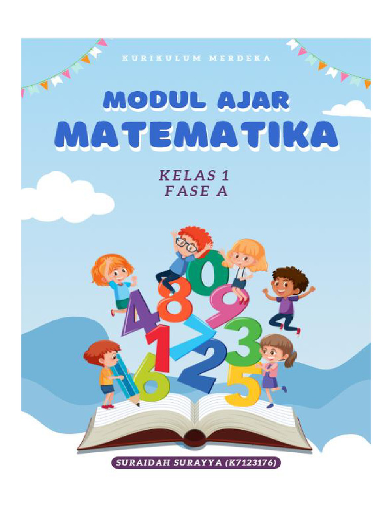 Modul Ajar Matematika Kelas 1 SD | PDF
