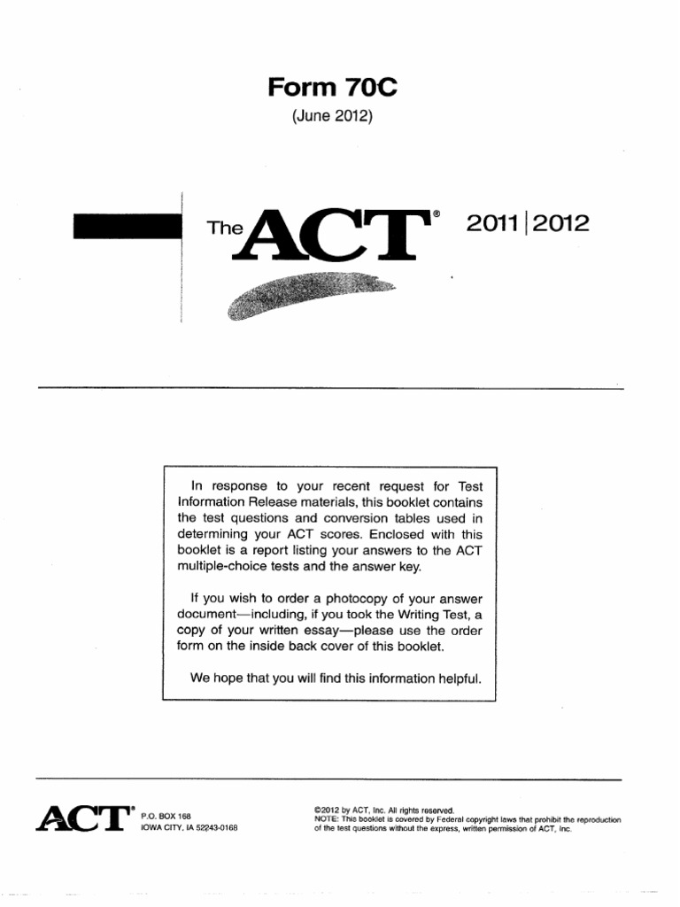 ACT Practice Tests and Resources | PDF