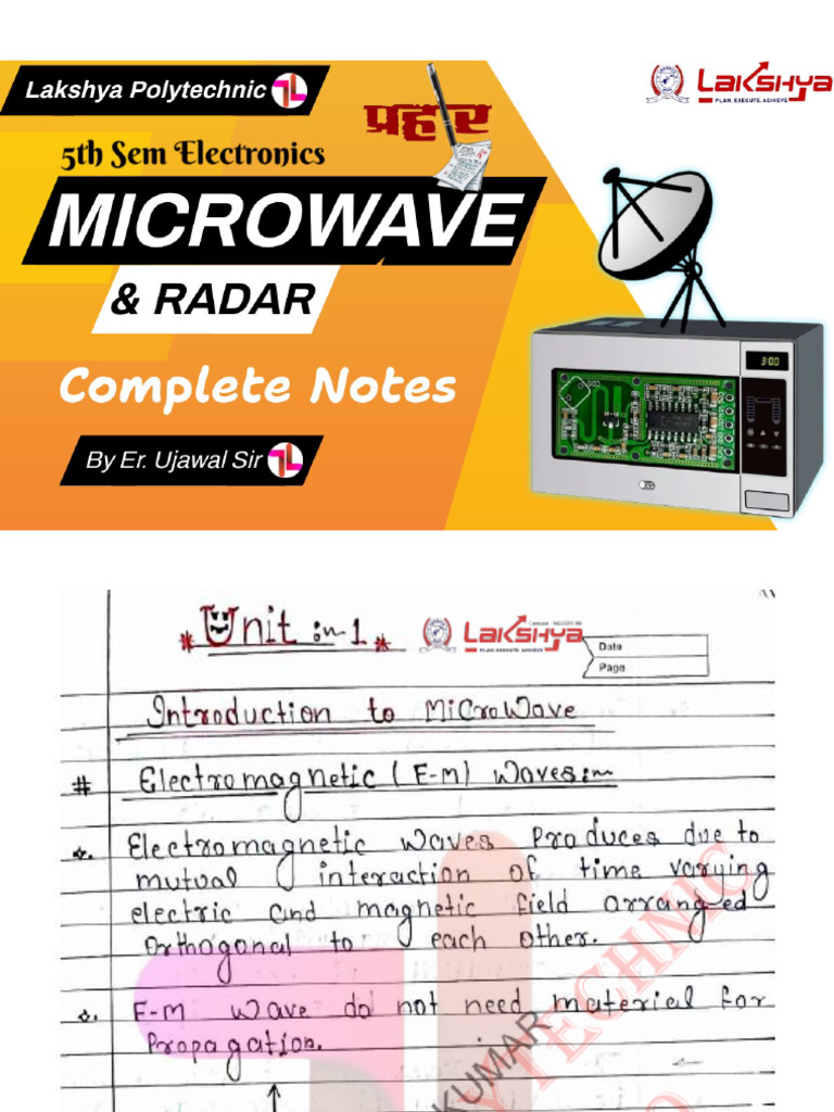 Microwave & Radar Complete Notes by Ujawal Sir | PDF